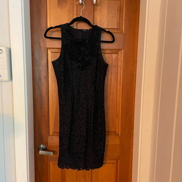 elie tahari black lace dress Elie Tahari womens Lace Midi Dress, 2, Black